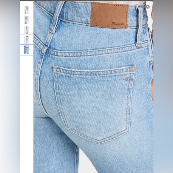 Madewell The Perfect Vintage Jeans Raw-Hem Edition Sz 26 EUC - Picture 4 of 15